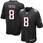 Nike Men & Women & Youth Falcons #8 Yates Black Team Color Game Jersey,baseball caps,new era cap wholesale,wholesale hats